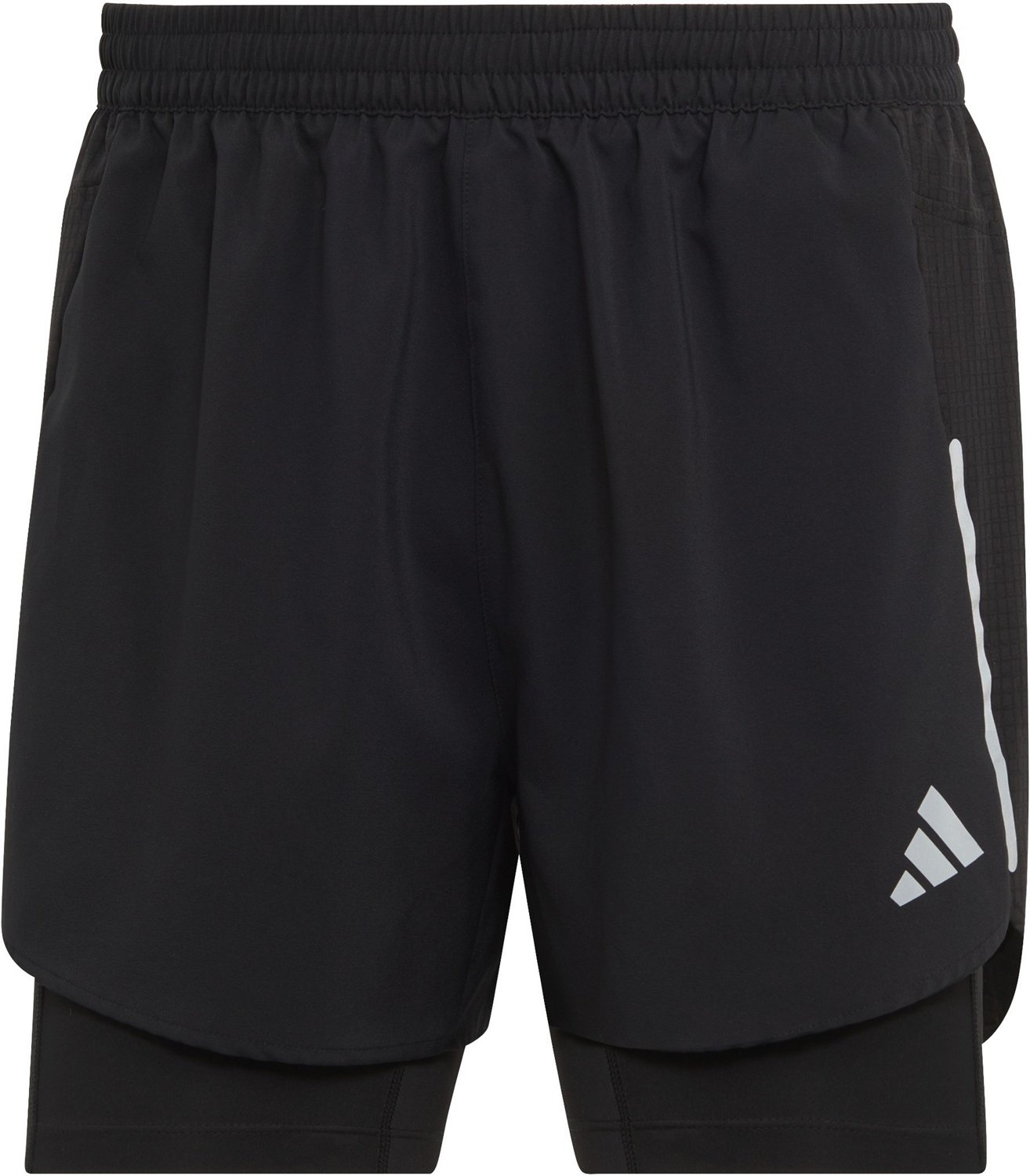 adidas Men s Designed for Running 2 in 1 Shorts Academy