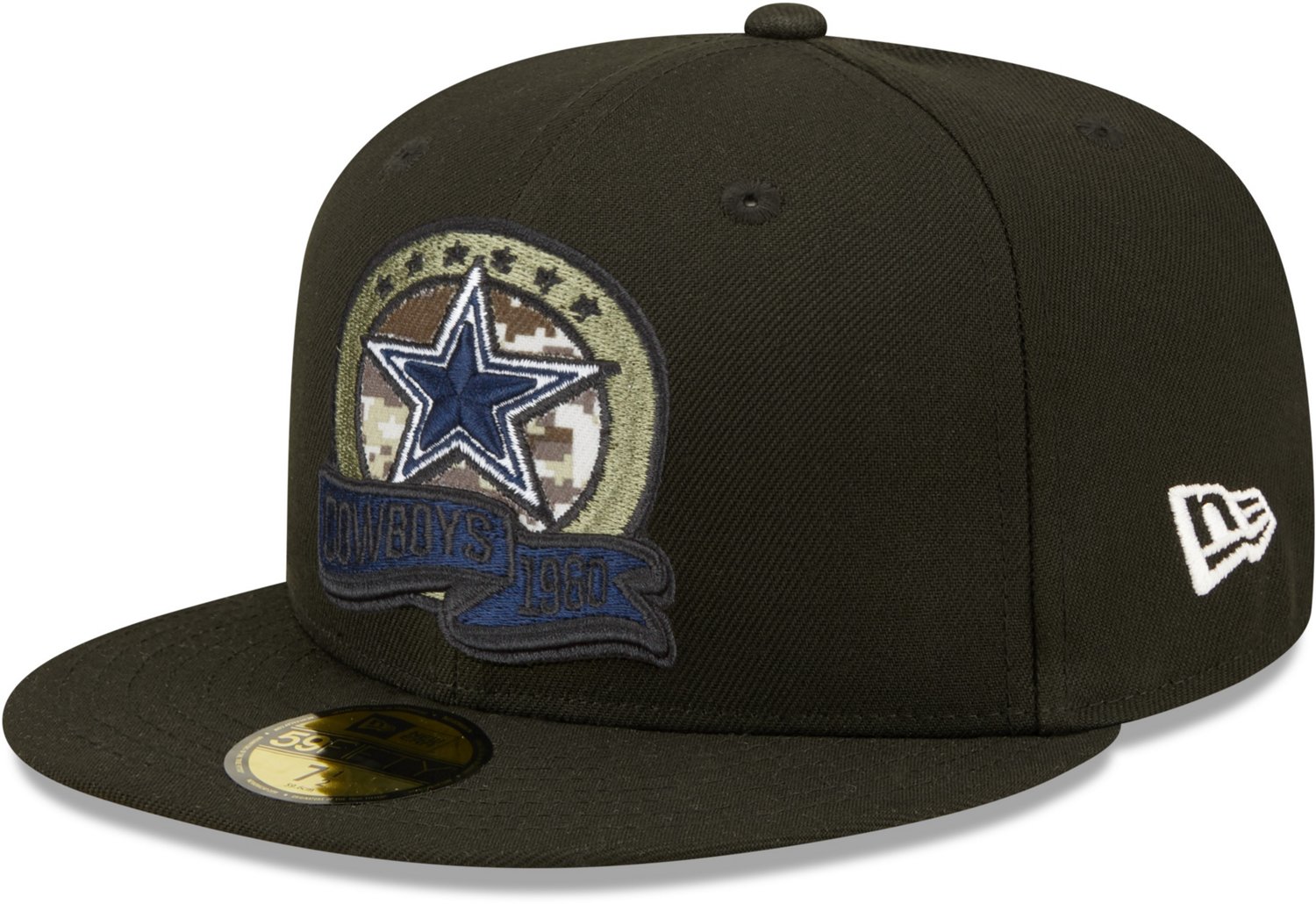 Youth New Era Black Dallas Cowboys 2022 Salute to Service Knit Hat