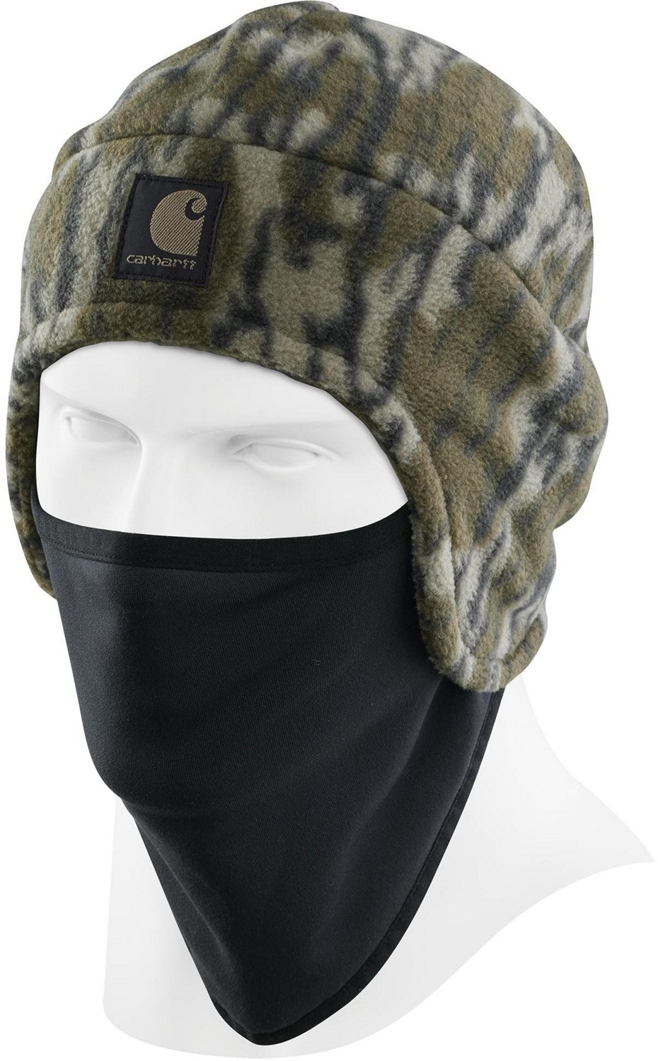 Carhartt Men's Camouflage Fleece 2 in 1 Hat - view number 2