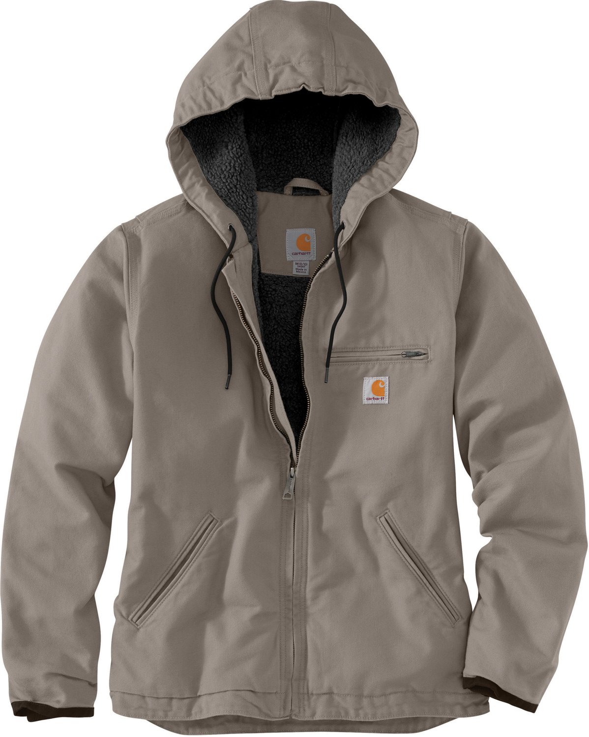 carhartt duck washed sherpa lined jacket