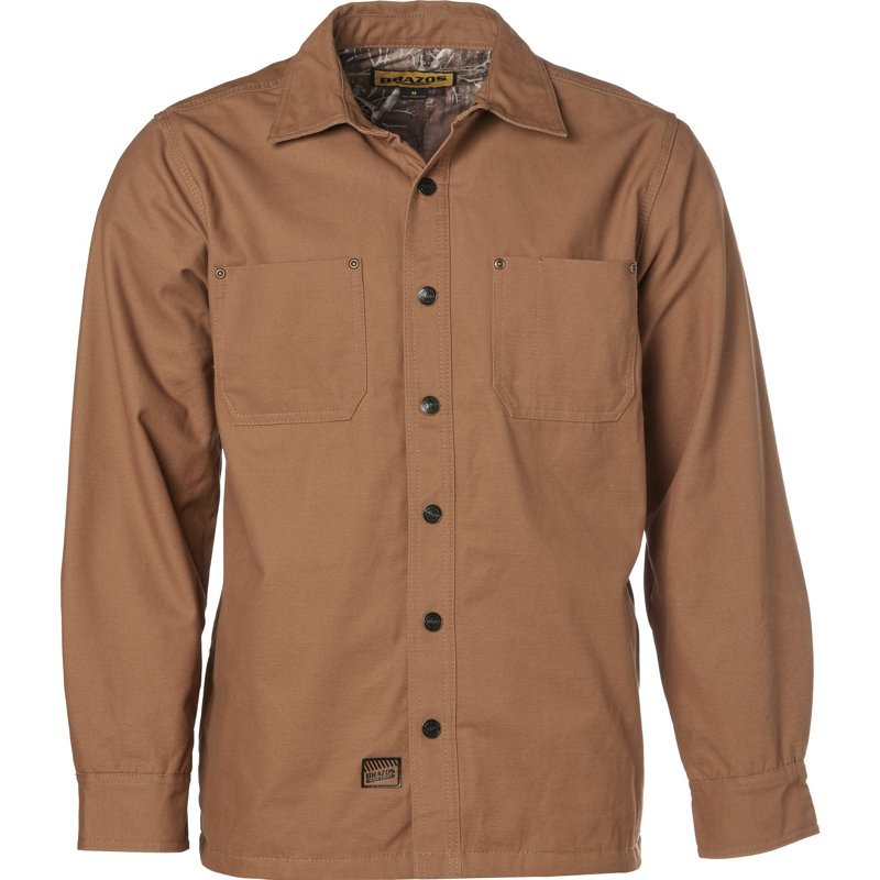Brazos Men's Contractor Camo Lined Shirt Jacket Brown/Brown, Large - Men's Work Jackets at Academy Sports product image