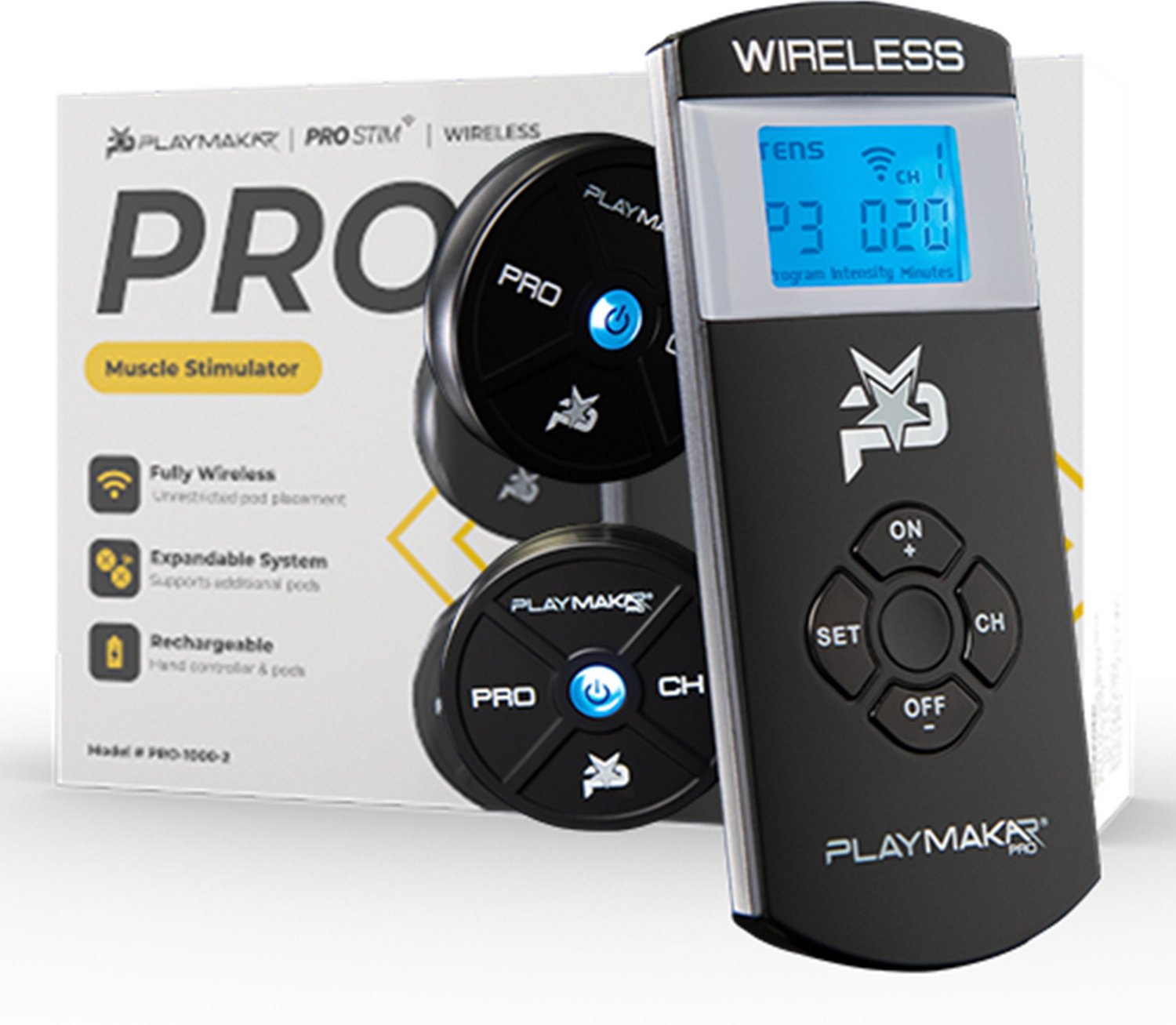 PlayMakar PRO Electrical Muscle Stimulator Wireless TENS Unit