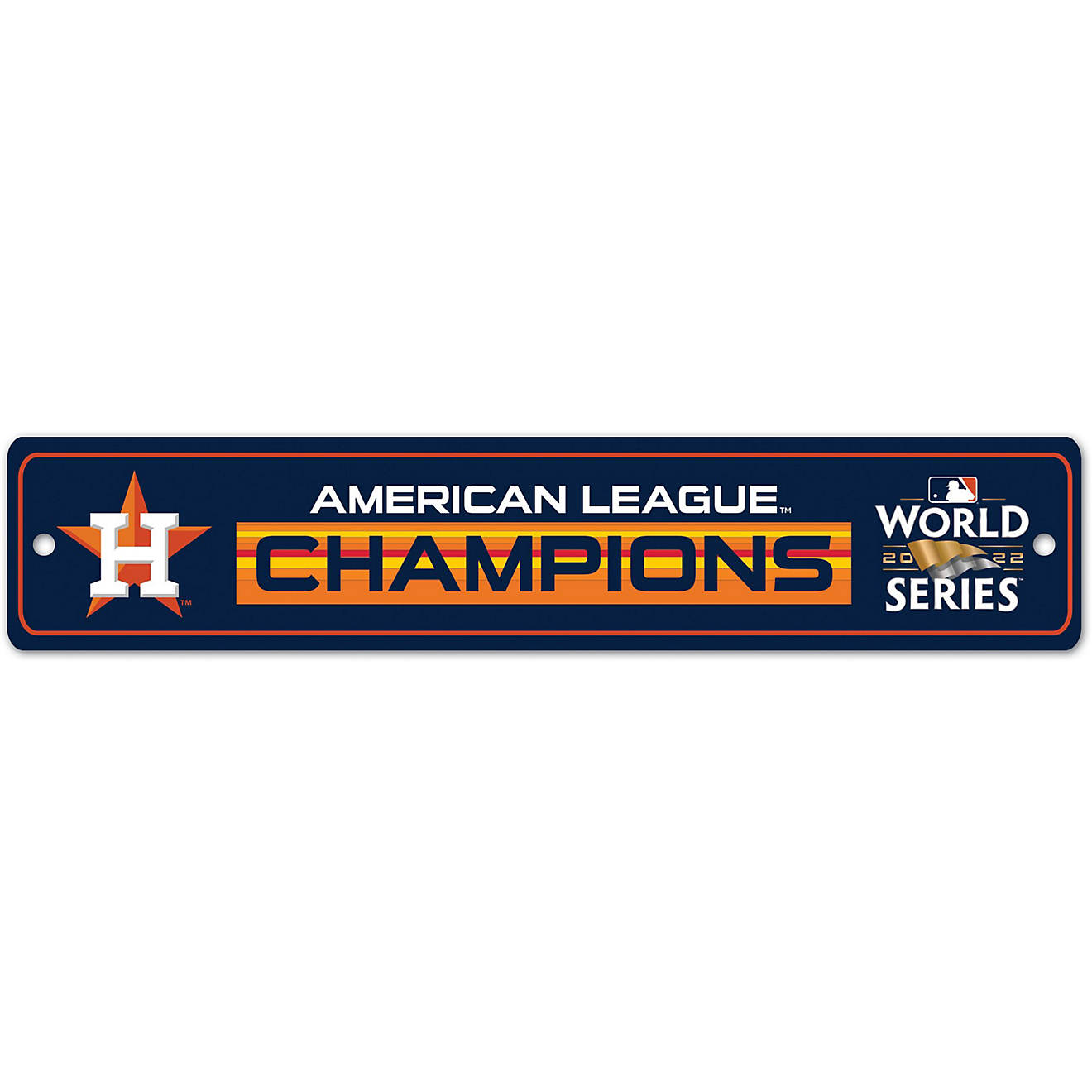 WinCraft Houston Astros 2022 ALCS Champs 3.75x19in Street Sign                                                                   - view number 1