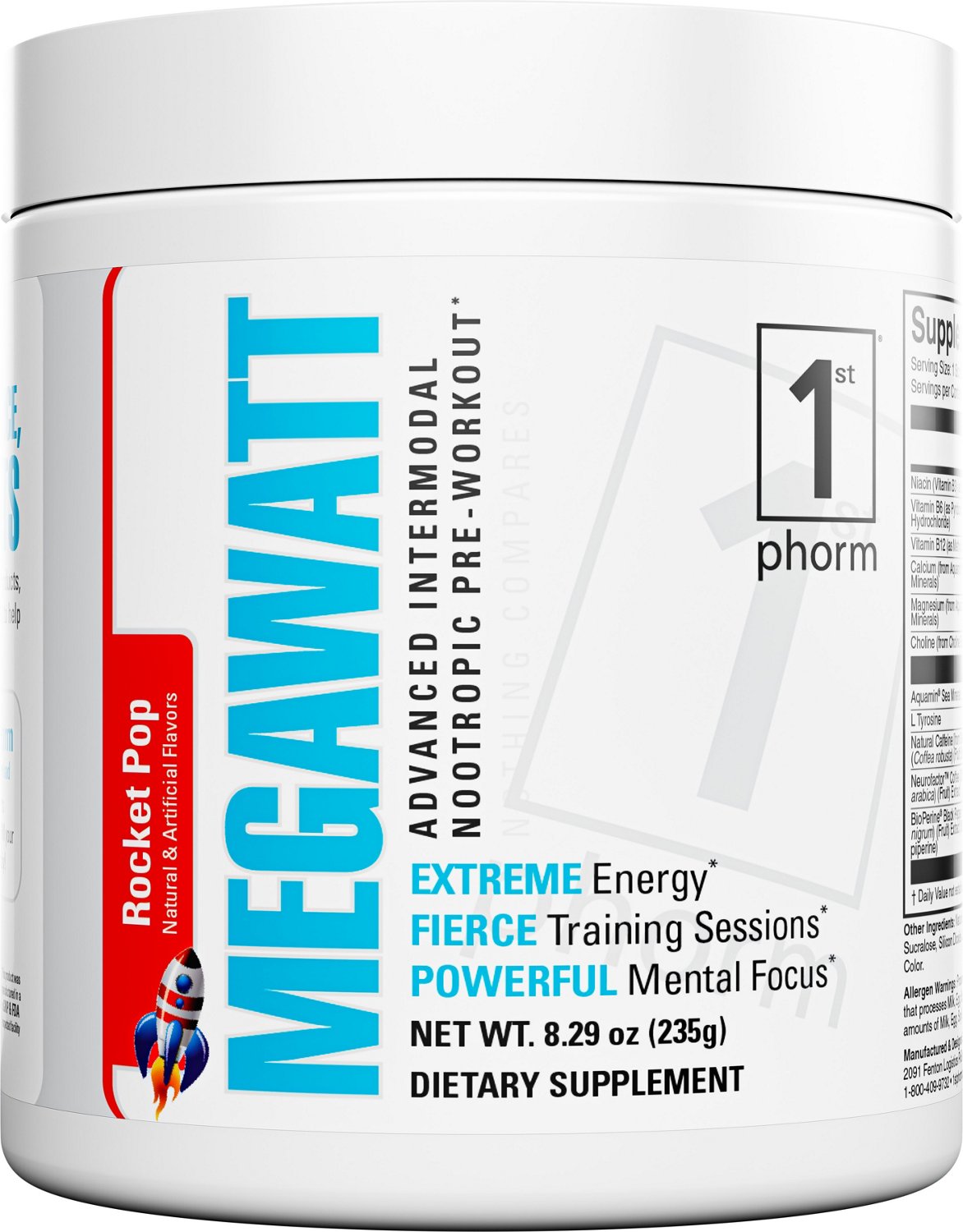 1st Phorm Megawatt Pink Lemonade Pre-Workout Supplement