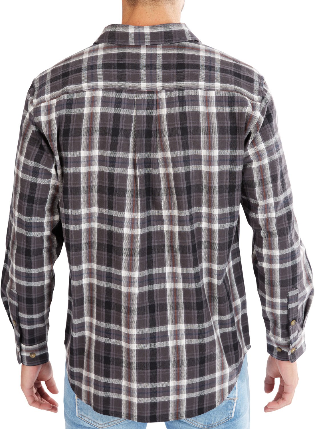 Smith's Workwear Men's Plaid Pocket Flannel Button Down Shirt - view number 3