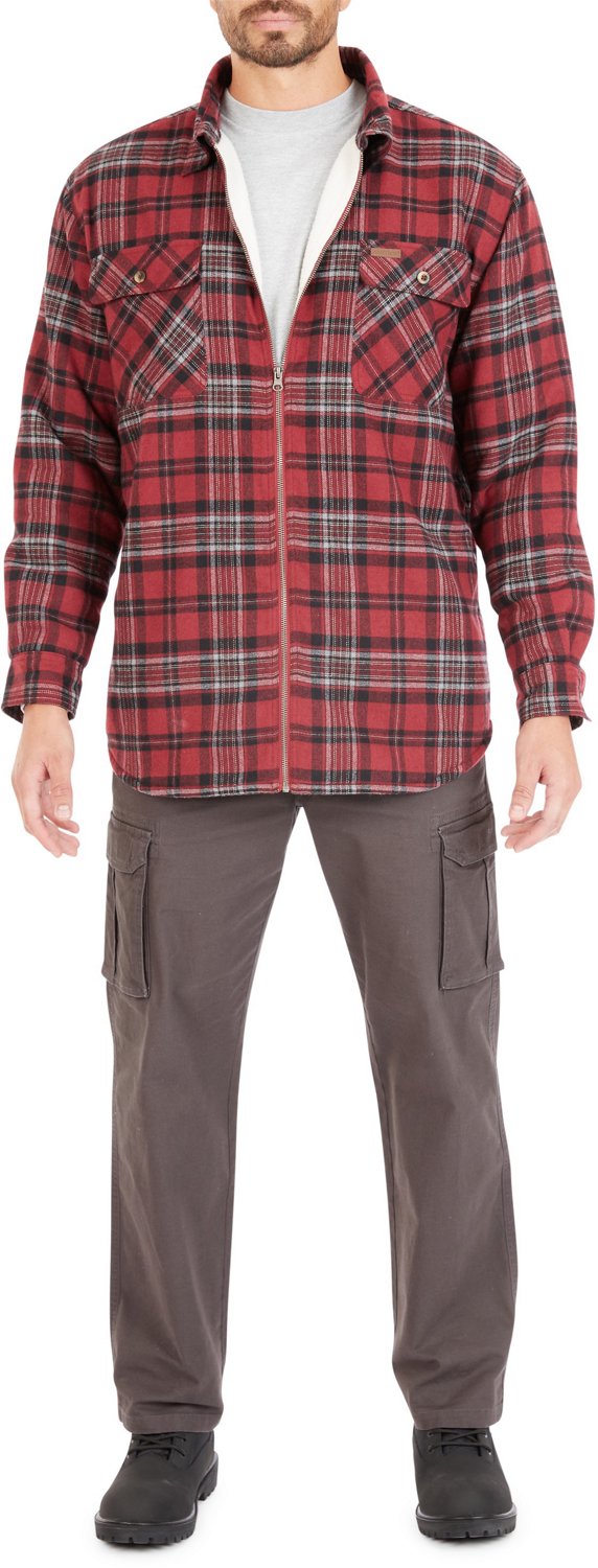 Smith's Workwear Men's Sherpa-Lined Flannel Jacket - view number 4