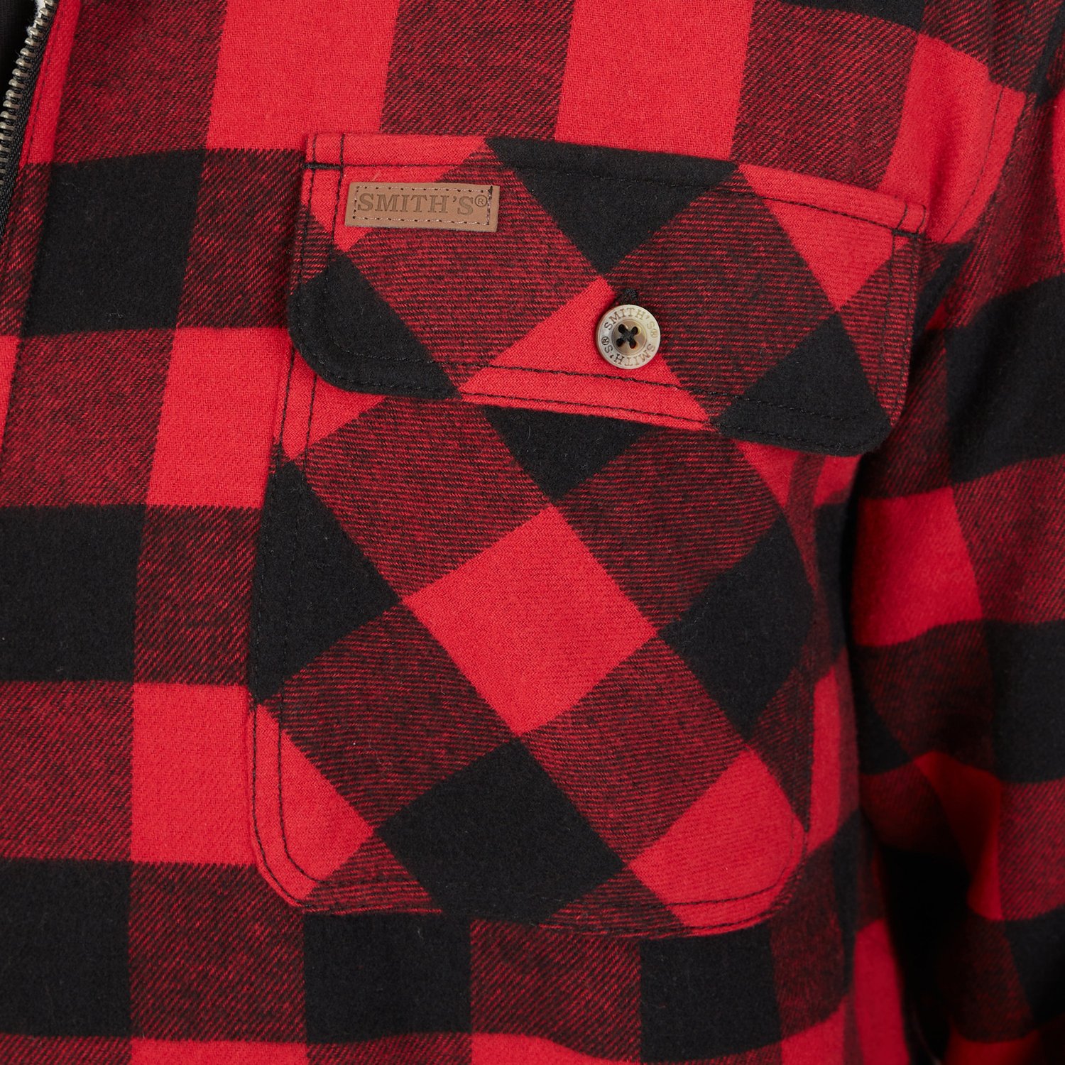 Smith's Workwear Men's Sherpa-Lined Flannel Jacket - view number 6