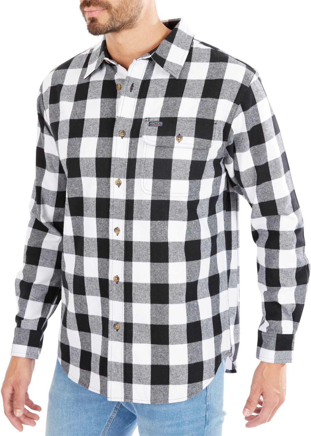 Smith's Workwear Men's Buffalo Flannel Button Down Shirt - view number 2