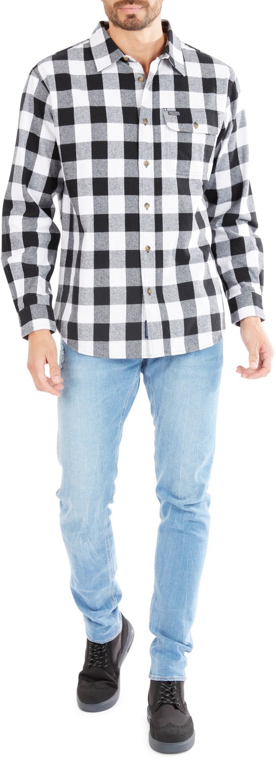 Smith's Workwear Men's Buffalo Flannel Button Down Shirt - view number 4