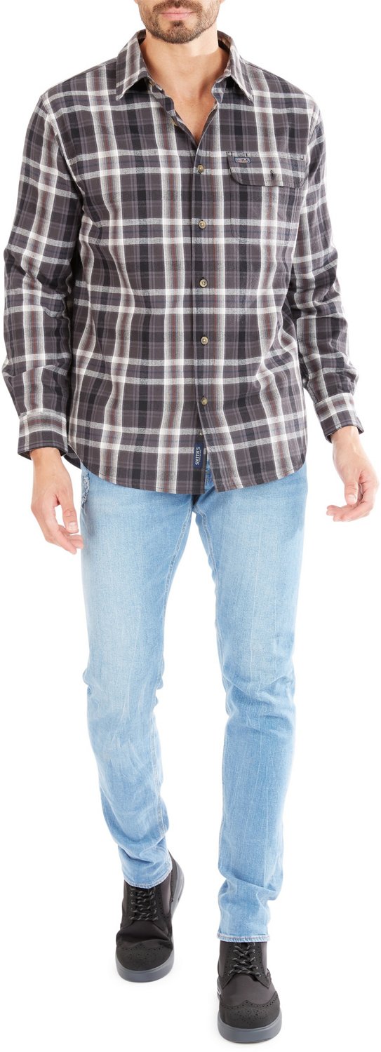 Smith's Workwear Men's Plaid Pocket Flannel Button Down Shirt - view number 4