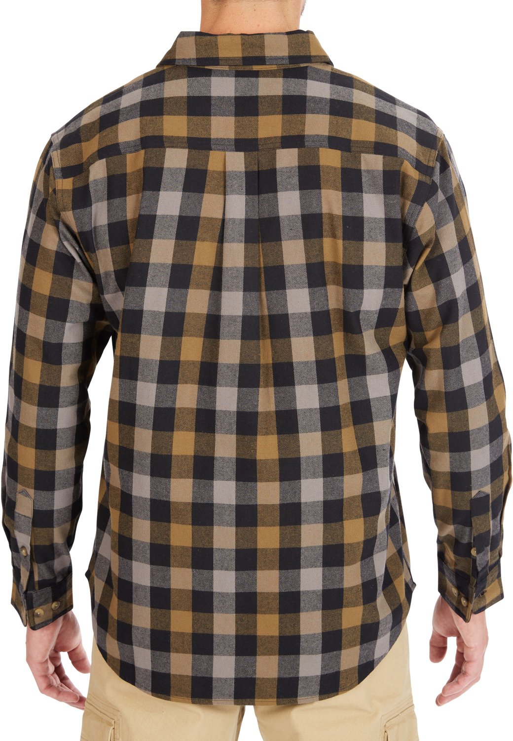 Smith's Workwear Men's Plaid Pocket Flannel Button Down Shirt - view number 3