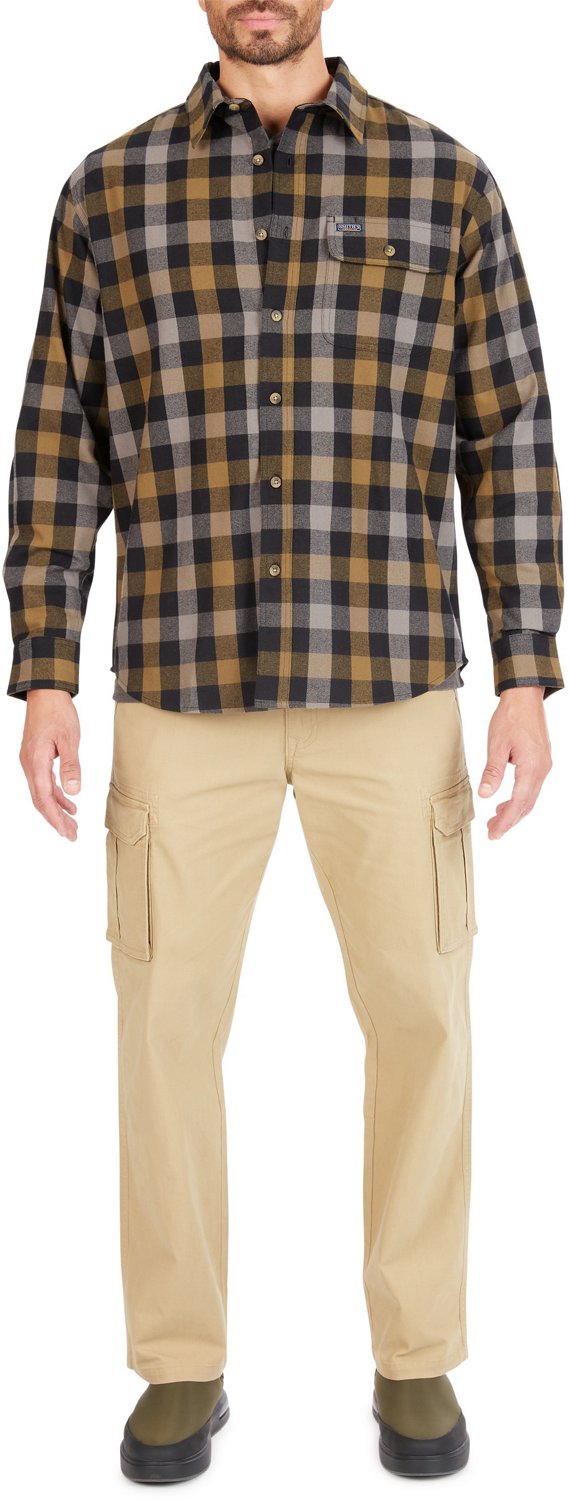 Smith's Workwear Men's Plaid Pocket Flannel Button Down Shirt - view number 4