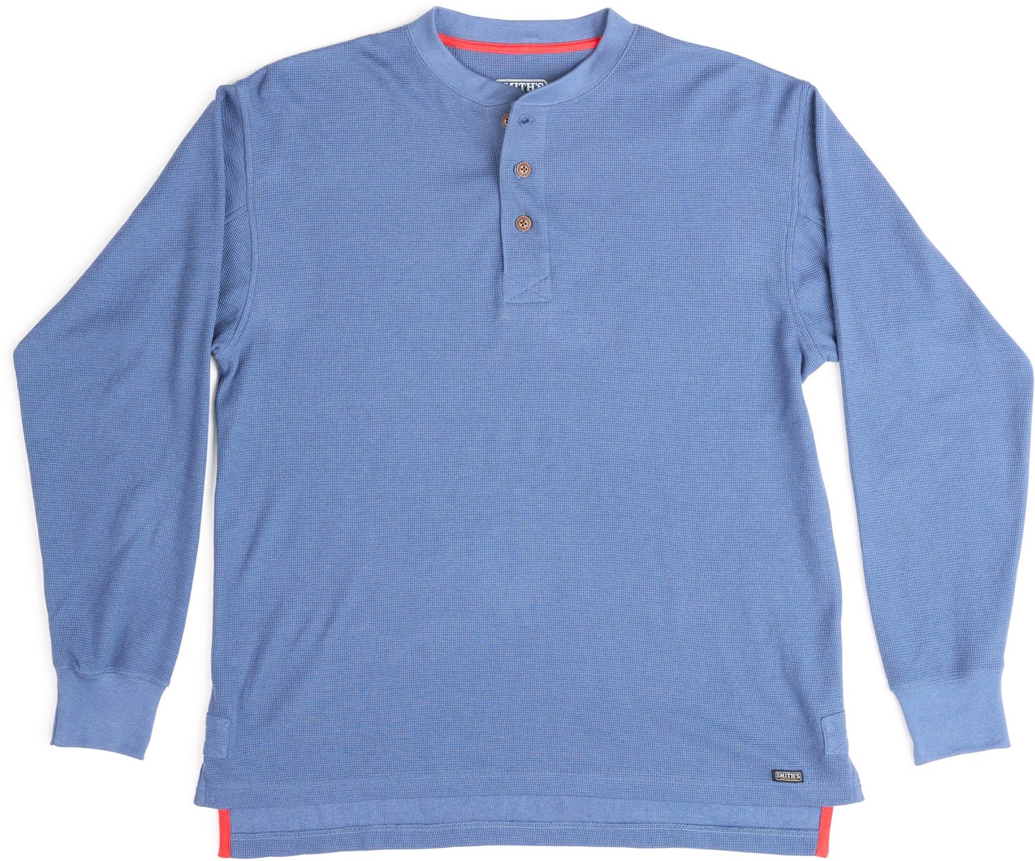 Smith's Workwear Men's Extended Tail Mini Thermal Knit Henley Pullover - view number 7