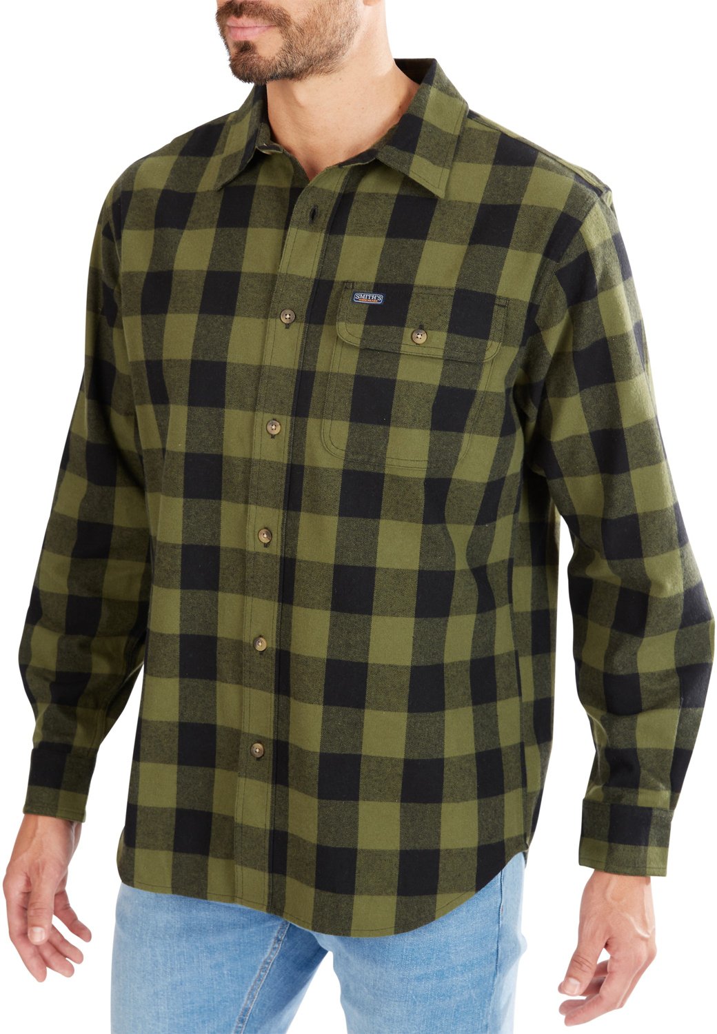 Smith's Workwear Men's Buffalo Flannel Button Down Shirt                                                                         - view number 2