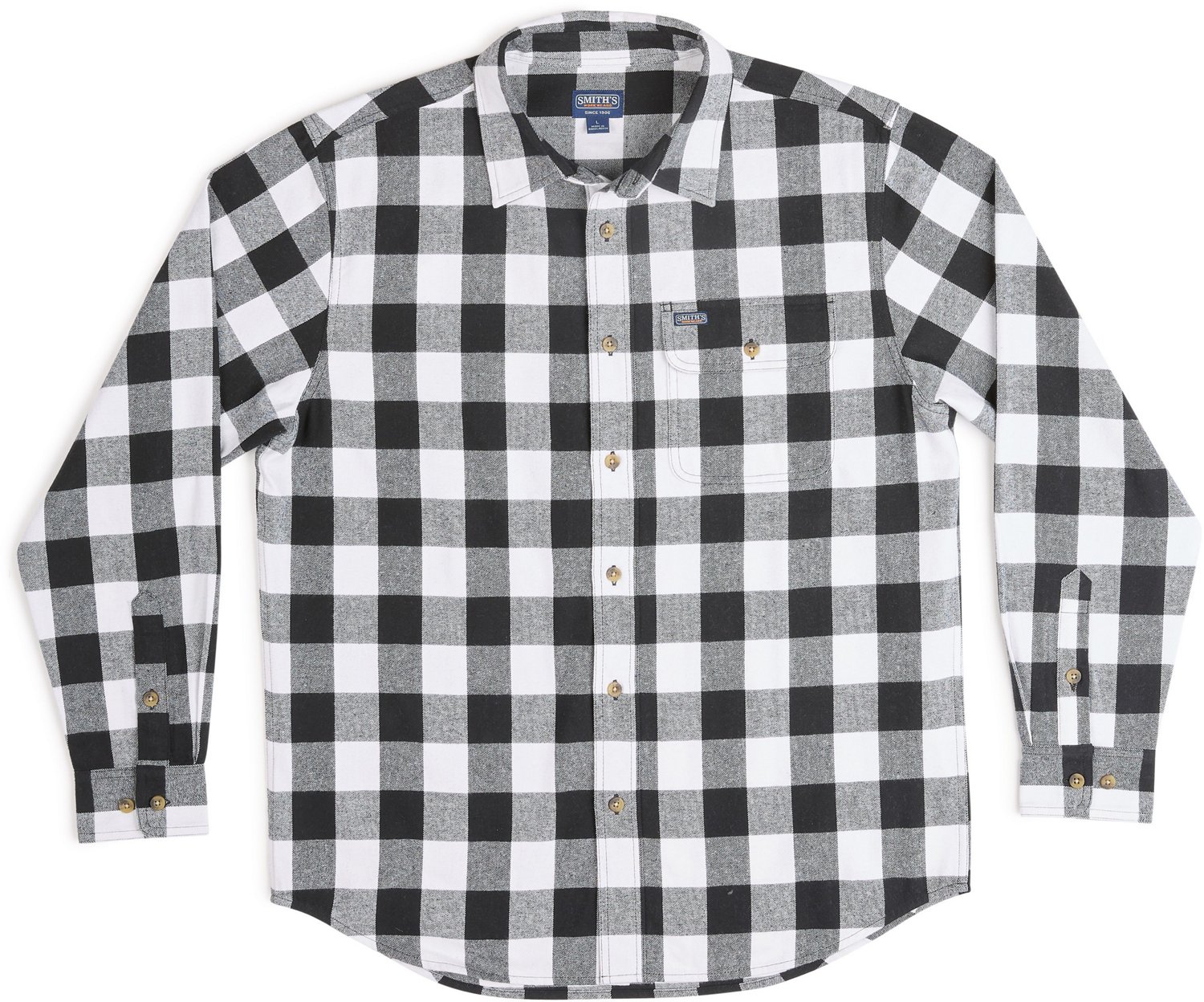 Smith's Workwear Men's Buffalo Flannel Button Down Shirt - view number 6