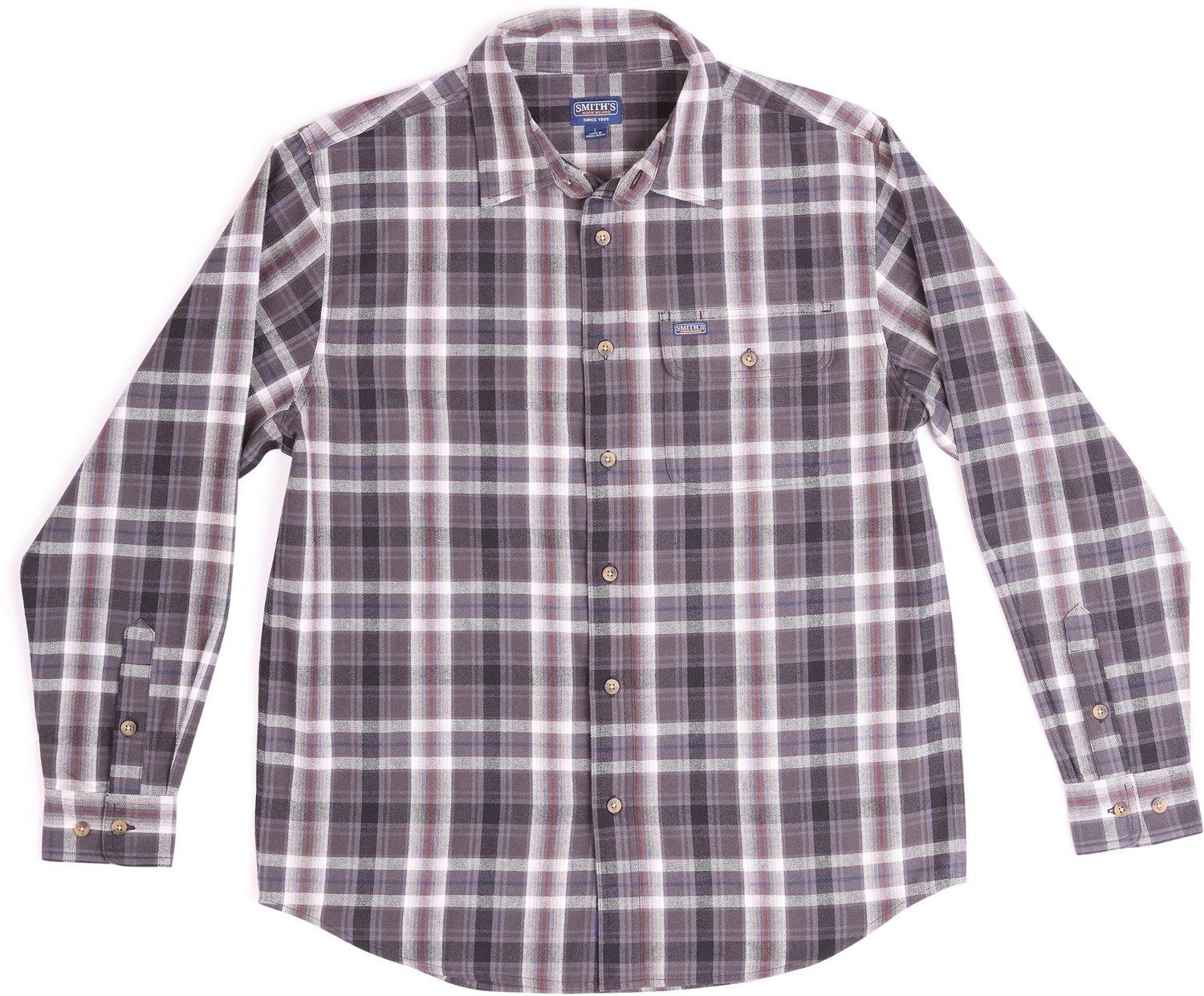 Smith's Workwear Men's Plaid Pocket Flannel Button Down Shirt - view number 6