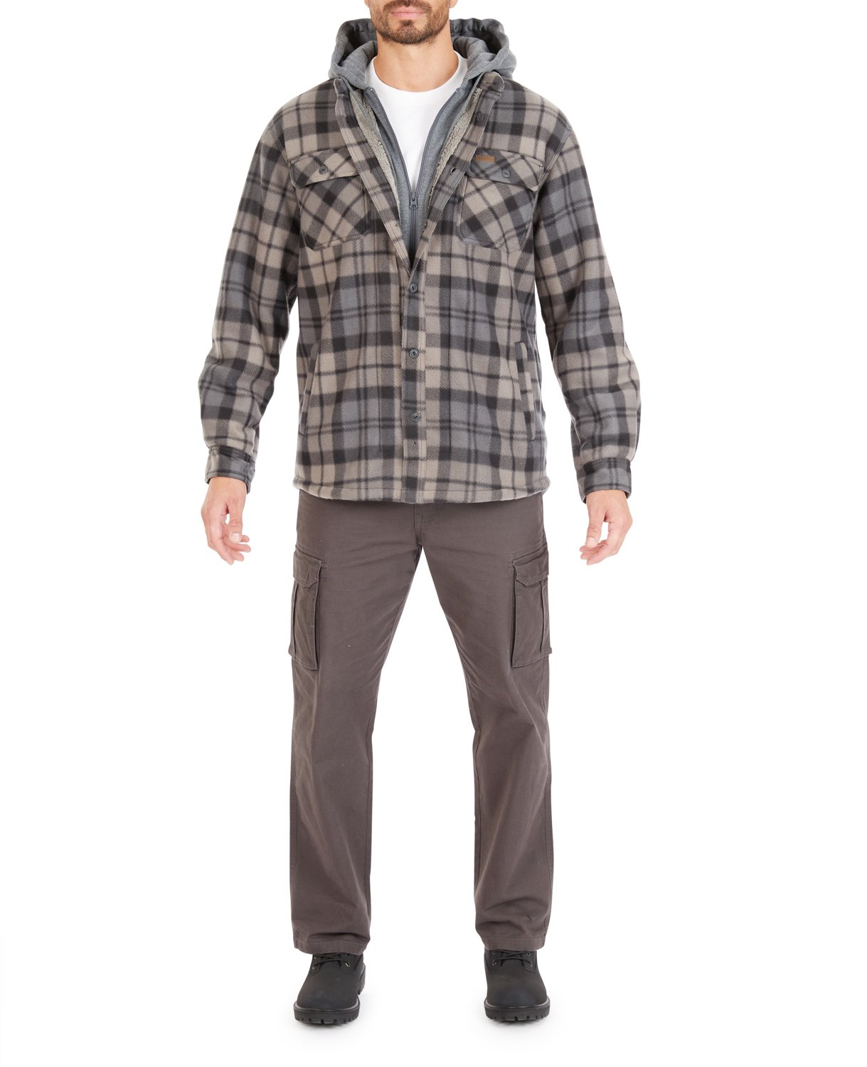 Smith's Workwear Men's Sherpa Lined Microfleece Shirt Jacket - view number 4