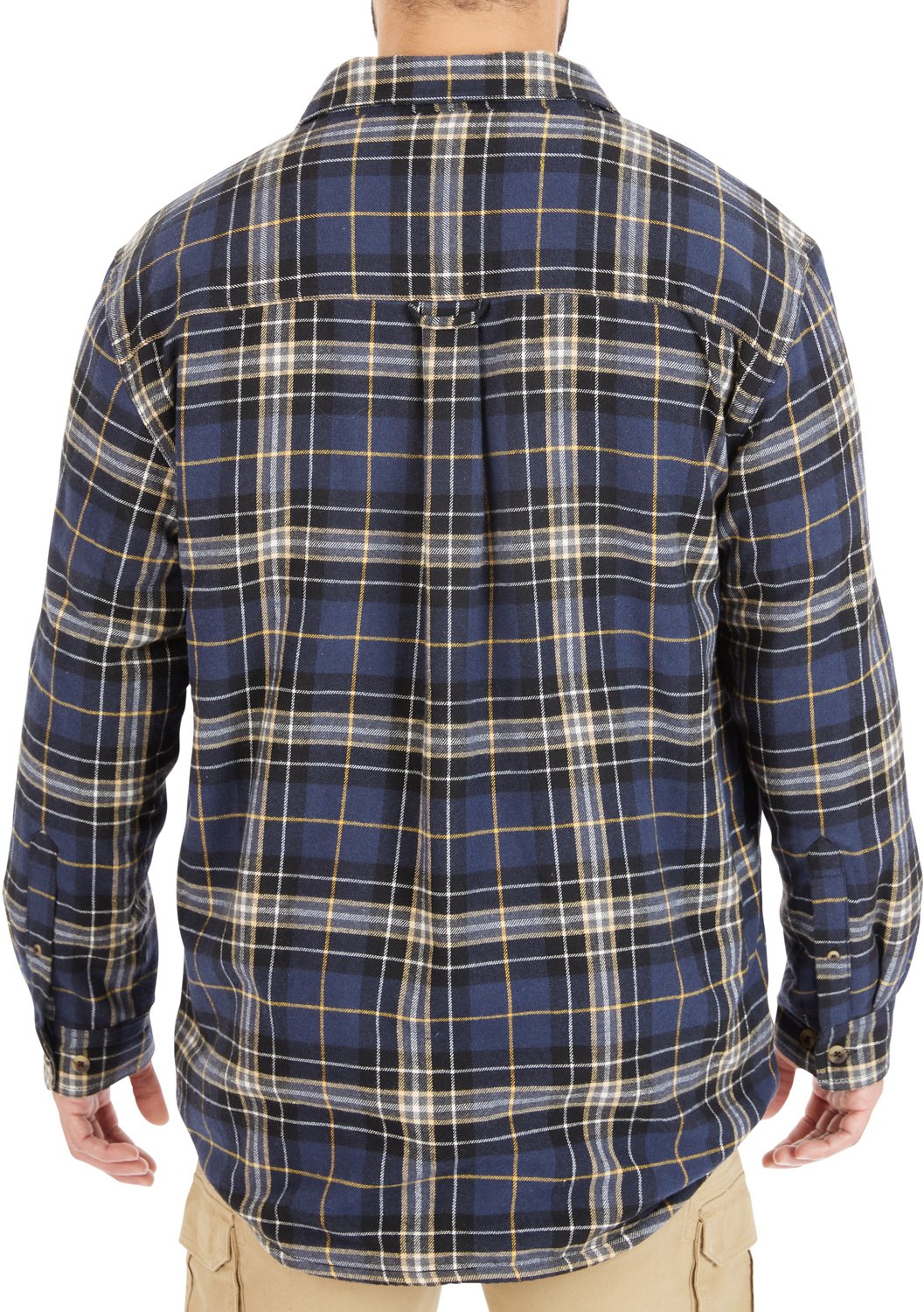 Smith's Workwear Men's Sherpa Lined Flannel Shirt Jacket - view number 3