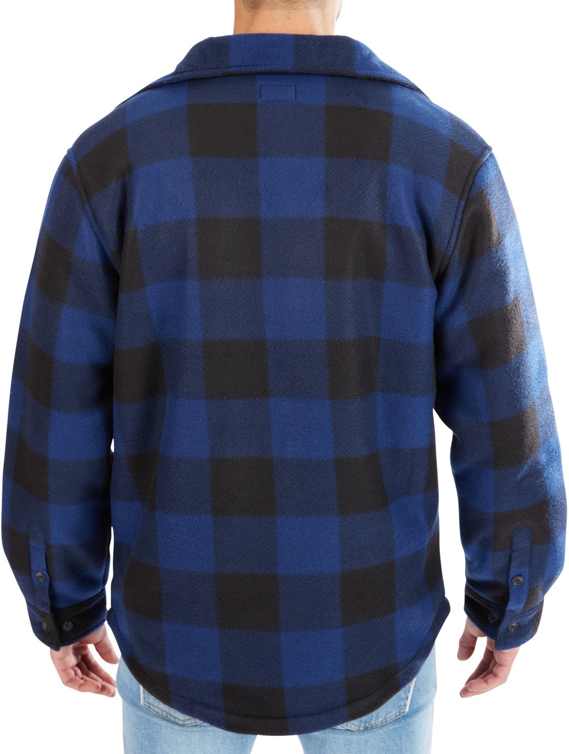 Smith's Workwear Men's Plaid Fleece Shirt Jacket                                                                                 - view number 3