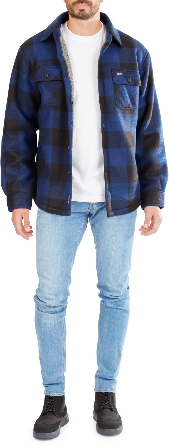 Smith's Workwear Men's Plaid Fleece Shirt Jacket                                                                                 - view number 4