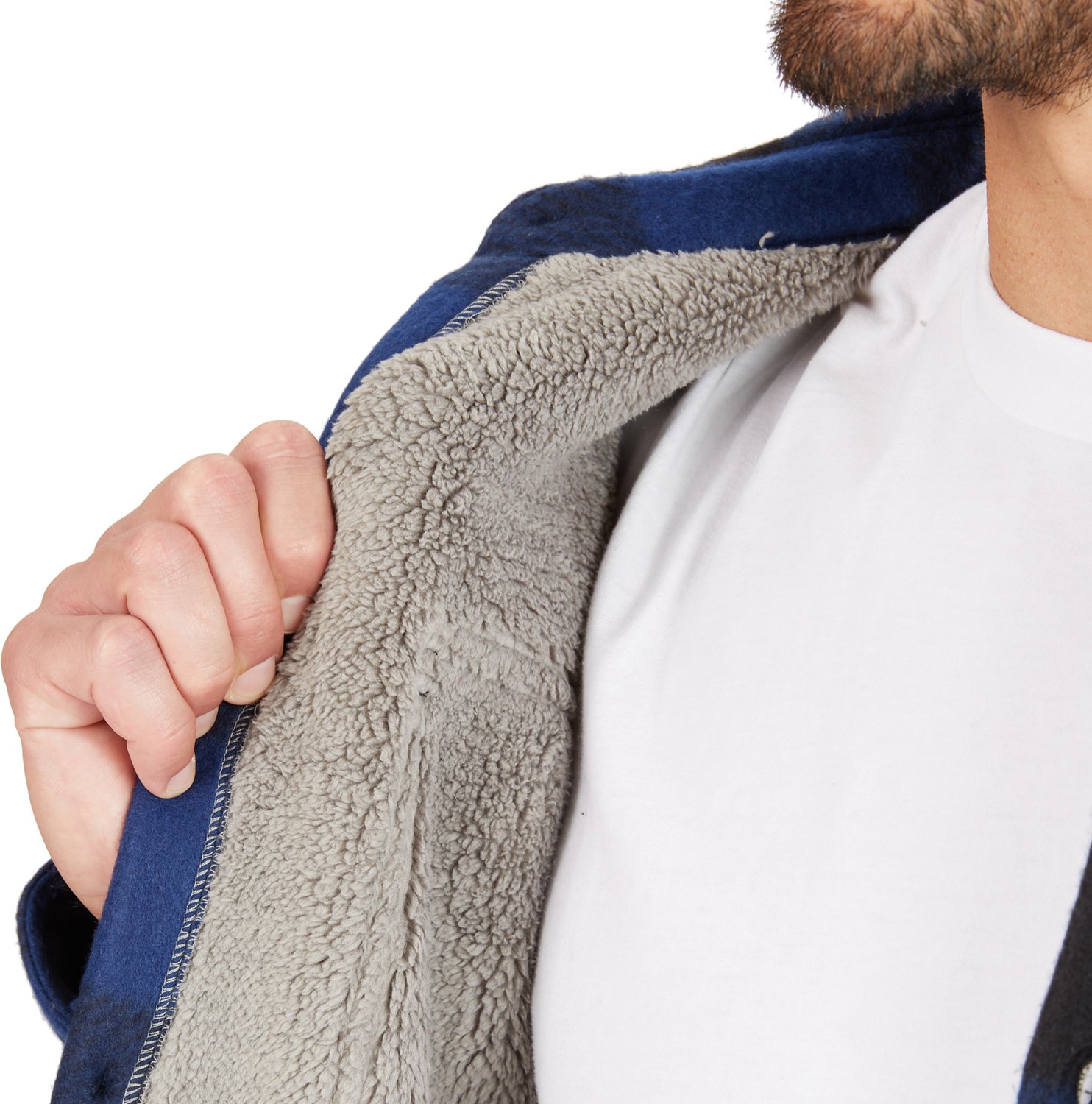 Smith's Workwear Men's Plaid Fleece Shirt Jacket                                                                                 - view number 6