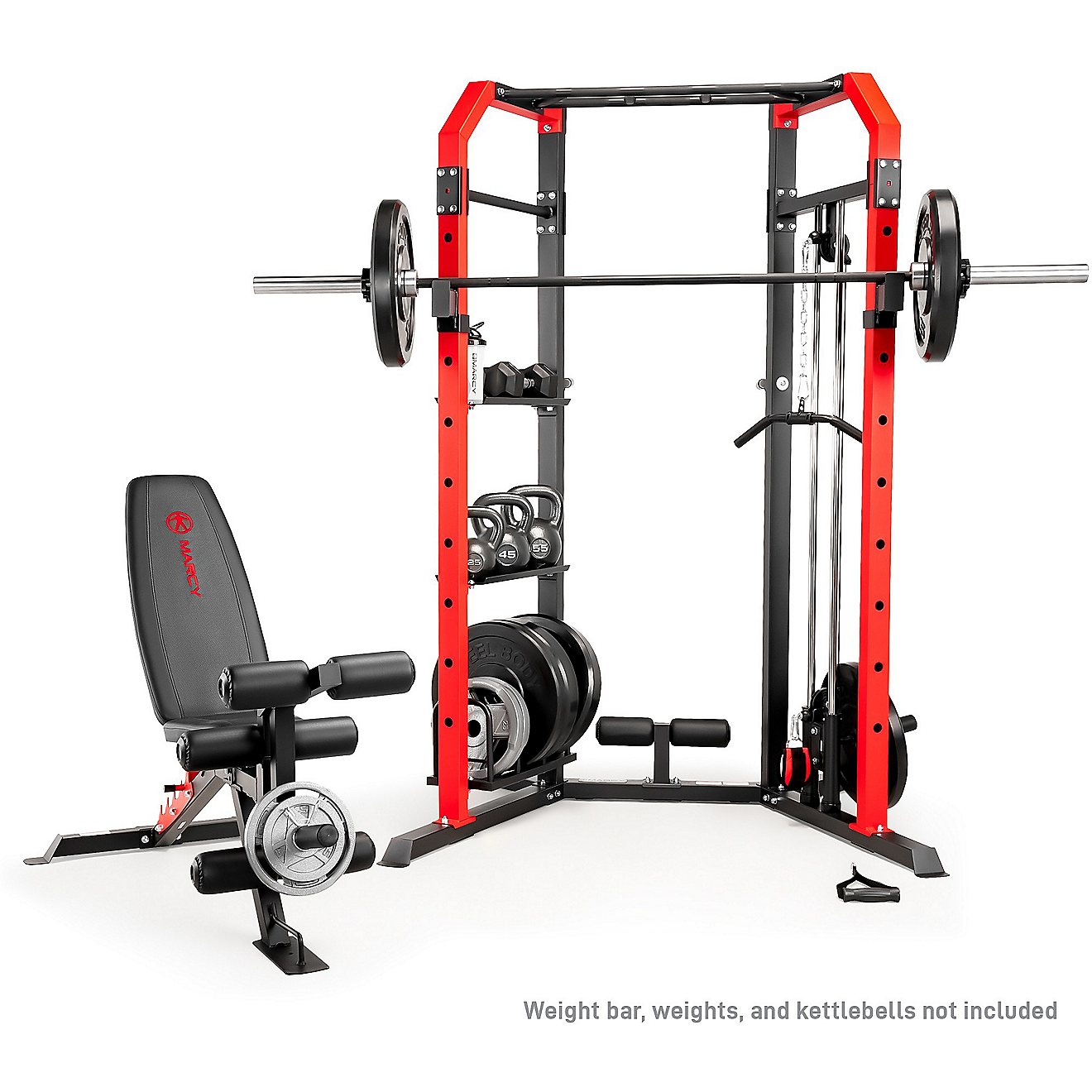 Marcy Power Cage System with Adjustable Weight Bench                                                                             - view number 3