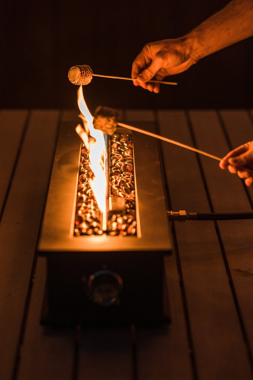 Ukiah Loom X Tabletop Gas Fire Pit Academy