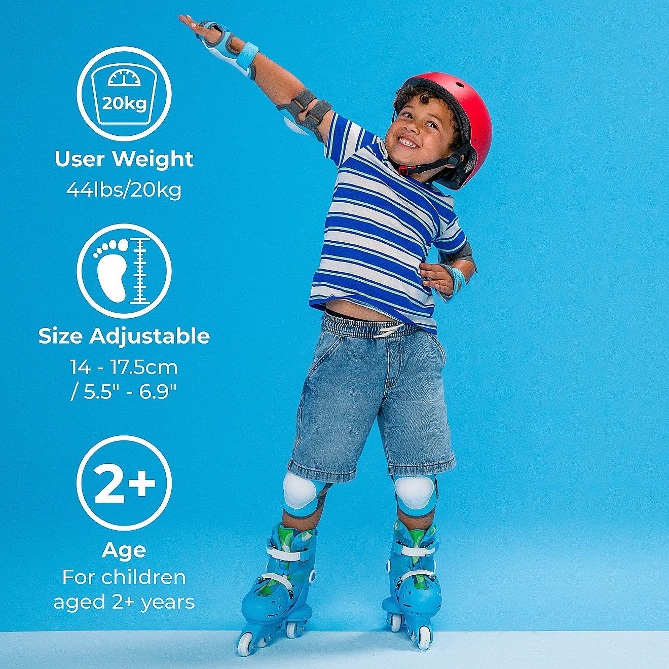 Yvolution Kids' Twista Adjustable 2-in-1 Roller Skates                                                                           - view number 6