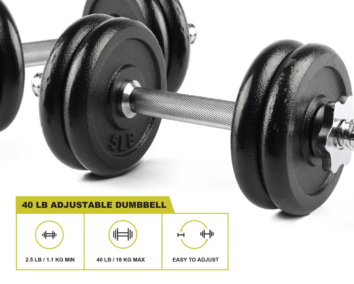 Adjustable dumbbell deals set academy