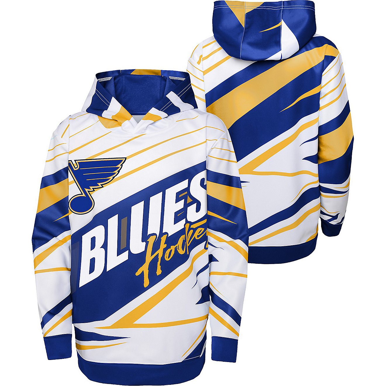 Outerstuff Youth St. Louis Blues Adept Sublimated Hoodie                                                                         - view number 1