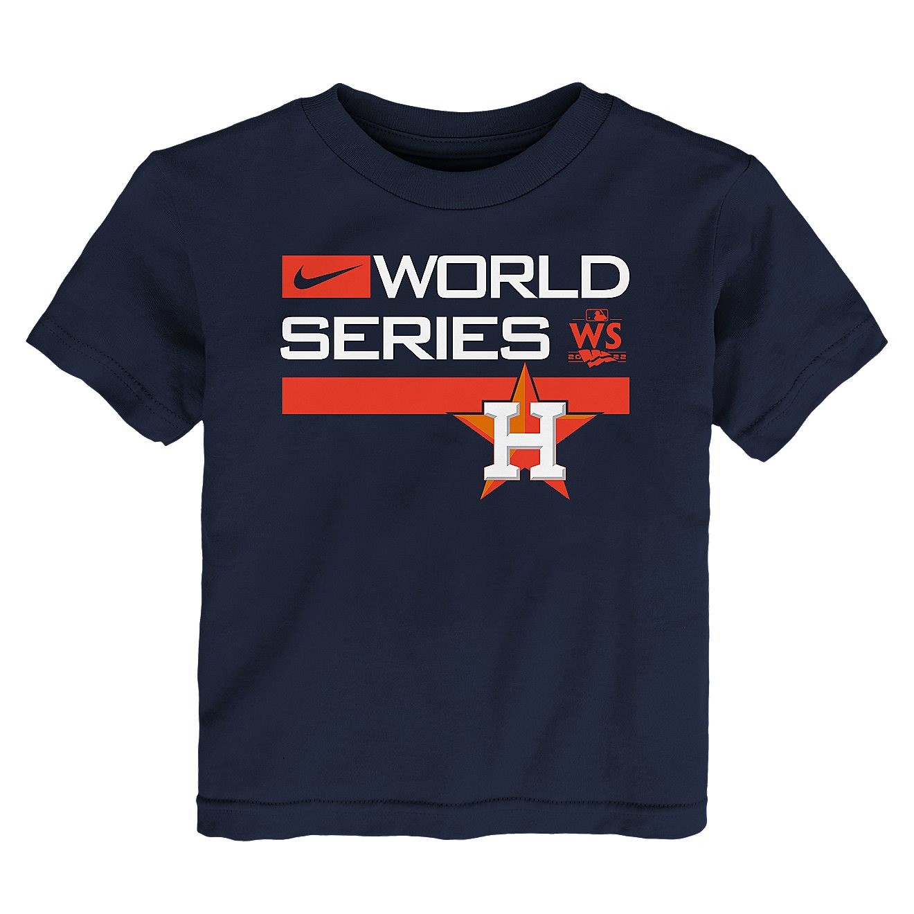 Nike Toddlers' Houston Astros 2022 World Series Participant Authentic Collection Dugout Short Sleeve T-Shirt                     - view number 1