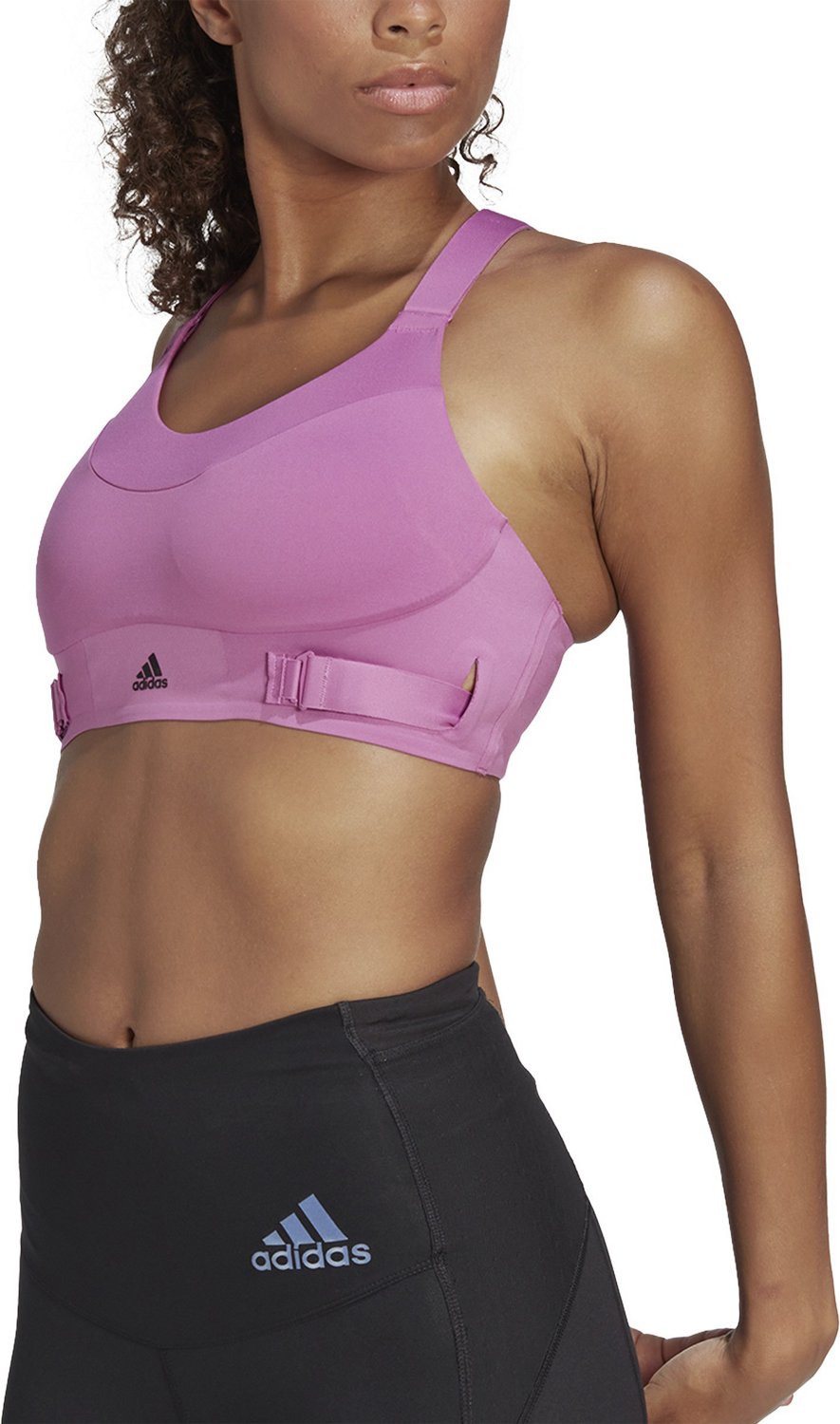 adidas plus Training high support sports bra in black
