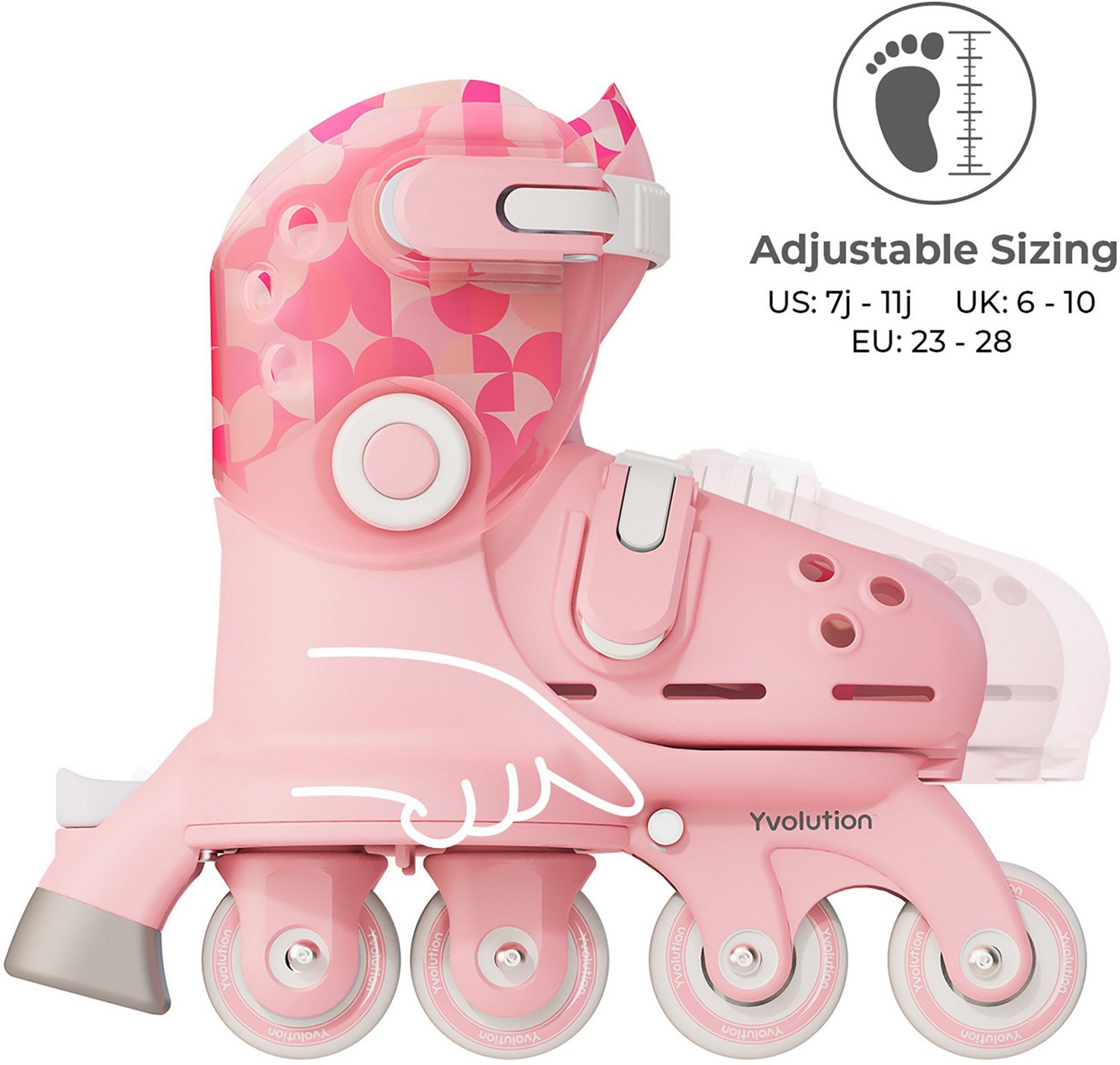 Yvolution Kids' Twista Adjustable Inline Trainer Skates - view number 4