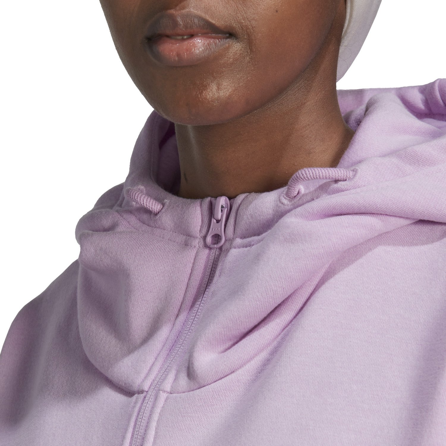 adidas Women's Studio Lounge Fleece Full Zip Hoodie - view number 3