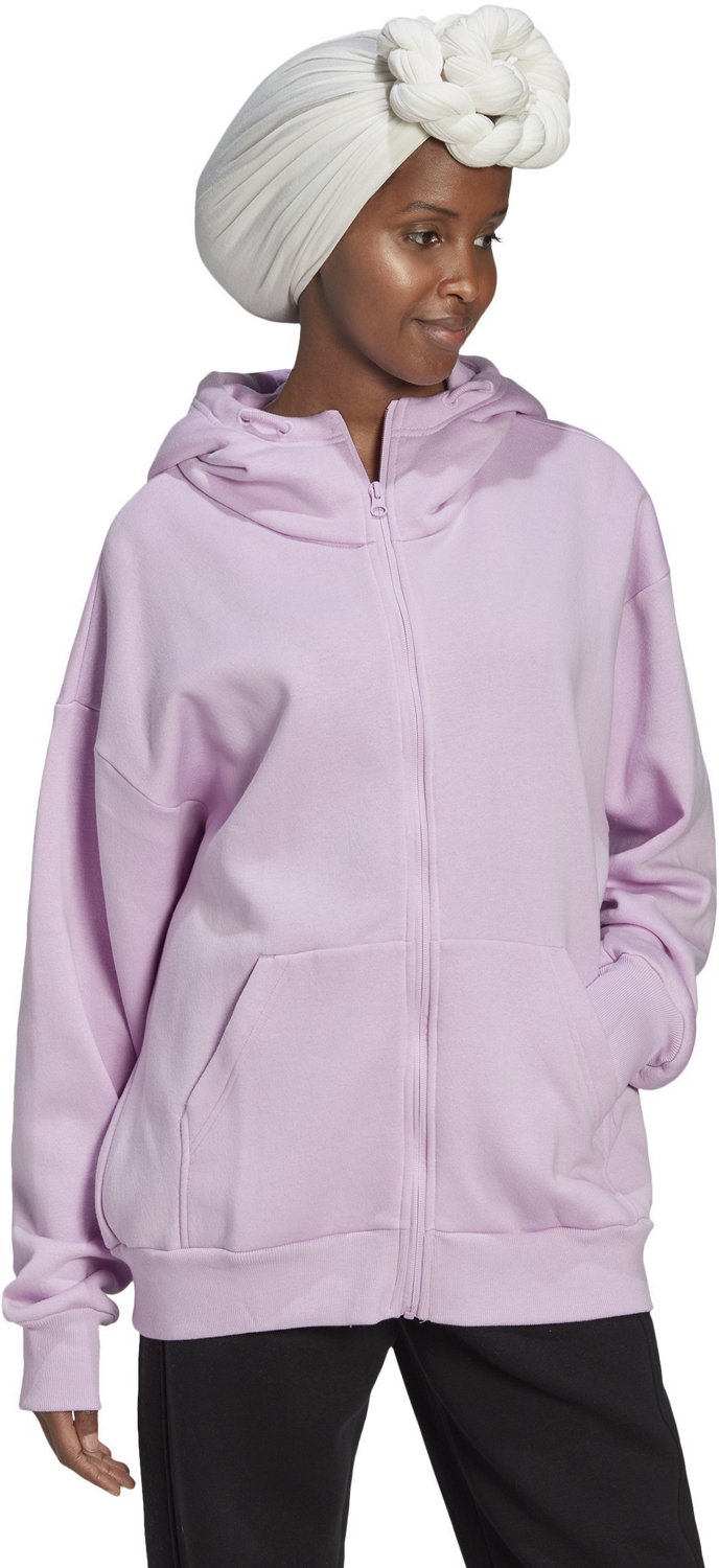 adidas Women's Studio Lounge Fleece Full Zip Hoodie | Academy