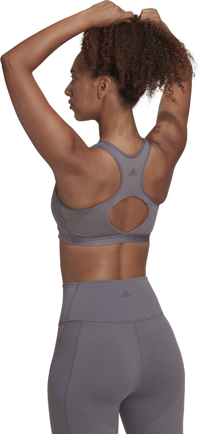 adidas Women’s CoreFlow Studio Medium-Support Yoga Wing Sports Bra - view number 2