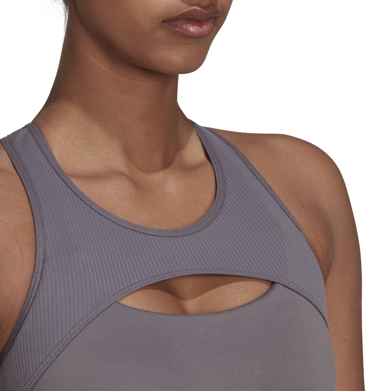 adidas Women’s CoreFlow Studio Medium-Support Yoga Wing Sports Bra - view number 3