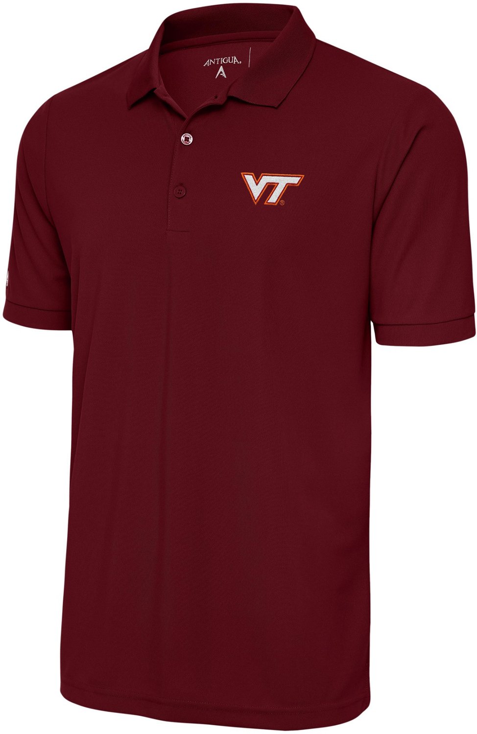 Antigua Men's Virginia Tech Legacy Pique Polo Shirt                                                                              - view number 1