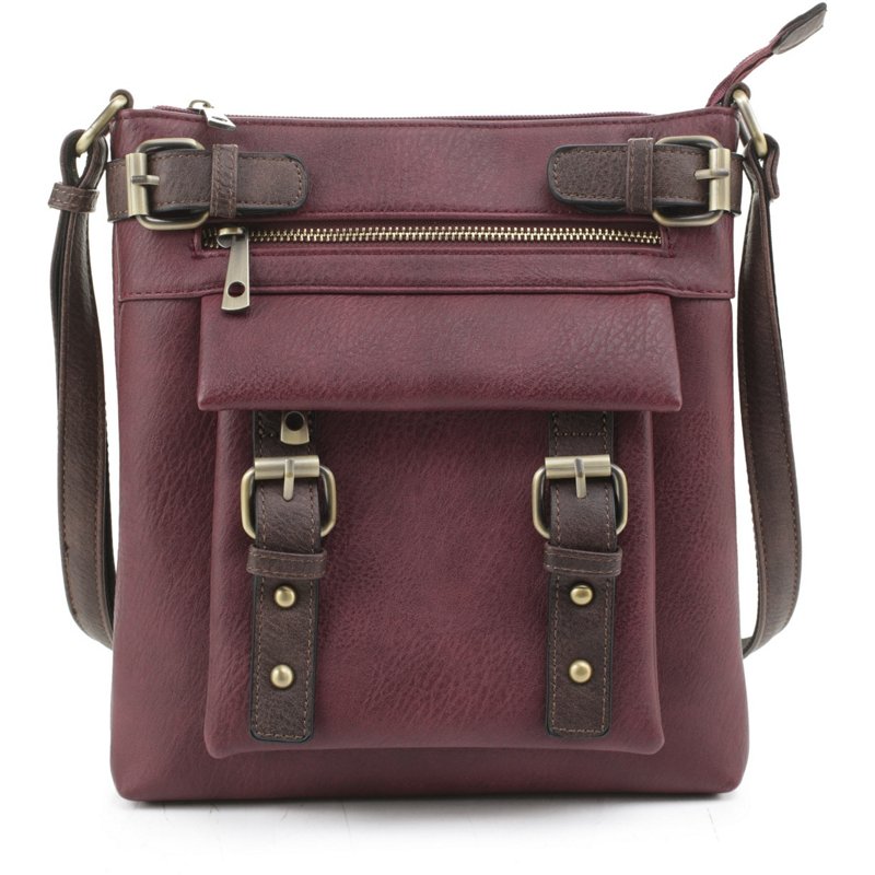 Jessie & James Hannah Concealed Carry Lock and Key Crossbody Bag Red Dark - Gun Cases And Racks at Academy Sports