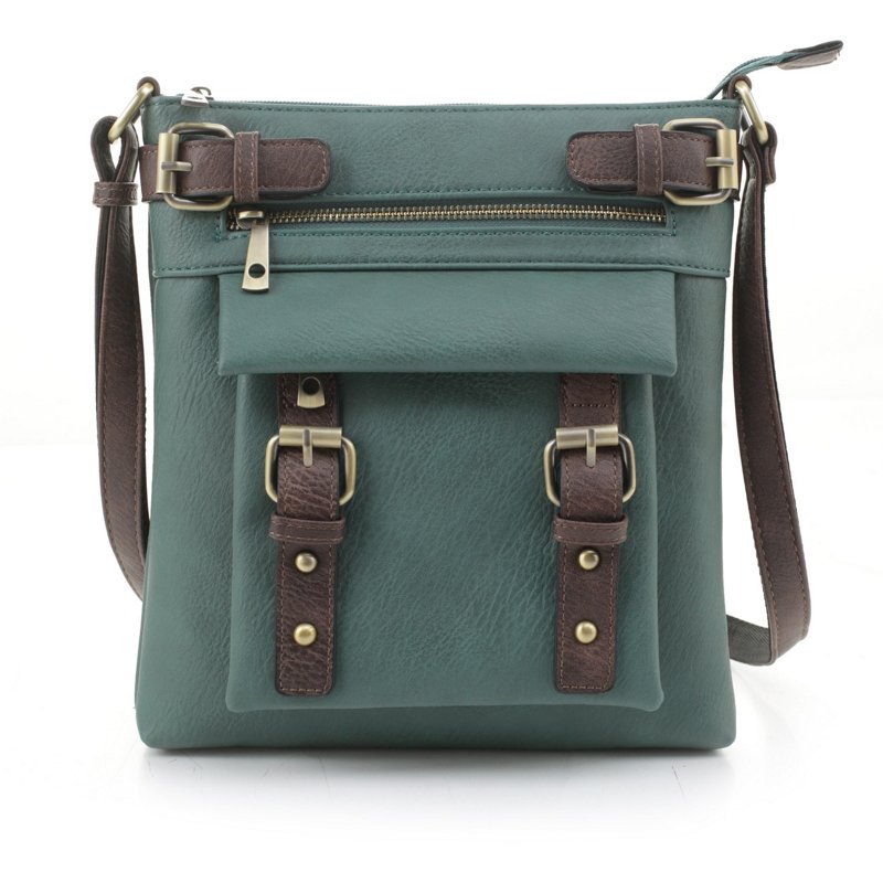 Jessie & James Hannah Concealed Carry Lock and Key Crossbody Bag Aqua/Turquoise Dark - Gun Cases And Racks at Academy Sports