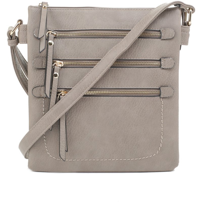 Jessie & James Piper Concealed Carry Lock and Key Crossbody Bag Gray - Gun Cases And Racks at Academy Sports