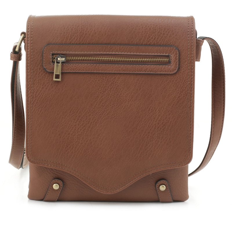Jessie & James Nora Concealed Carry Lock and Key Crossbody Bag Brown - Gun Cases And Racks at Academy Sports