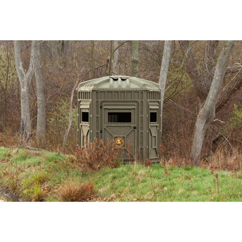 Outta Site 5-Wall Habitat Olive Hunting Blind Brown/Dark Green - Huntg Stands/Blnds/Accs at Academy Sports