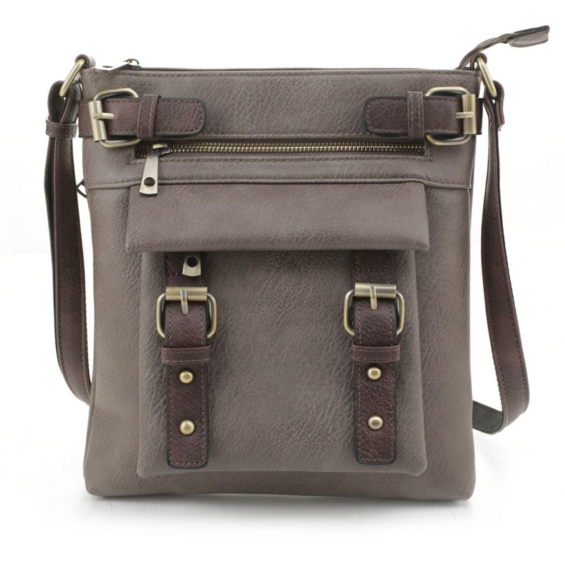 Jessie & James Hannah Concealed Carry Lock and Key Crossbody Bag Charcoal - Gun Cases And Racks at Academy Sports