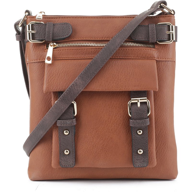 Jessie & James Hannah Concealed Carry Lock and Key Crossbody Bag Brown Light - Gun Cases And Racks at Academy Sports