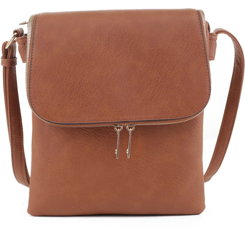 Jessie & James Cheyanne Concealed Carry Lock and Key Crossbody Bag Brown Light - Gun Cases And Racks at Academy Sports