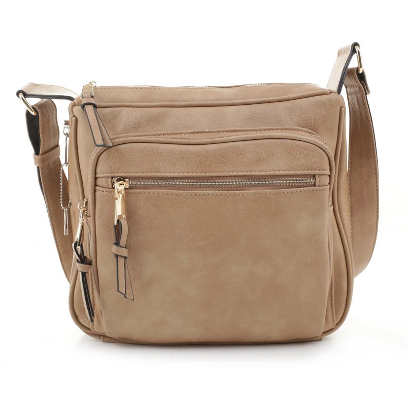 Jessie & James Brooklyn Concealed Carry Lock and Key Crossbody Bag Beige Dark - Gun Cases And Racks at Academy Sports