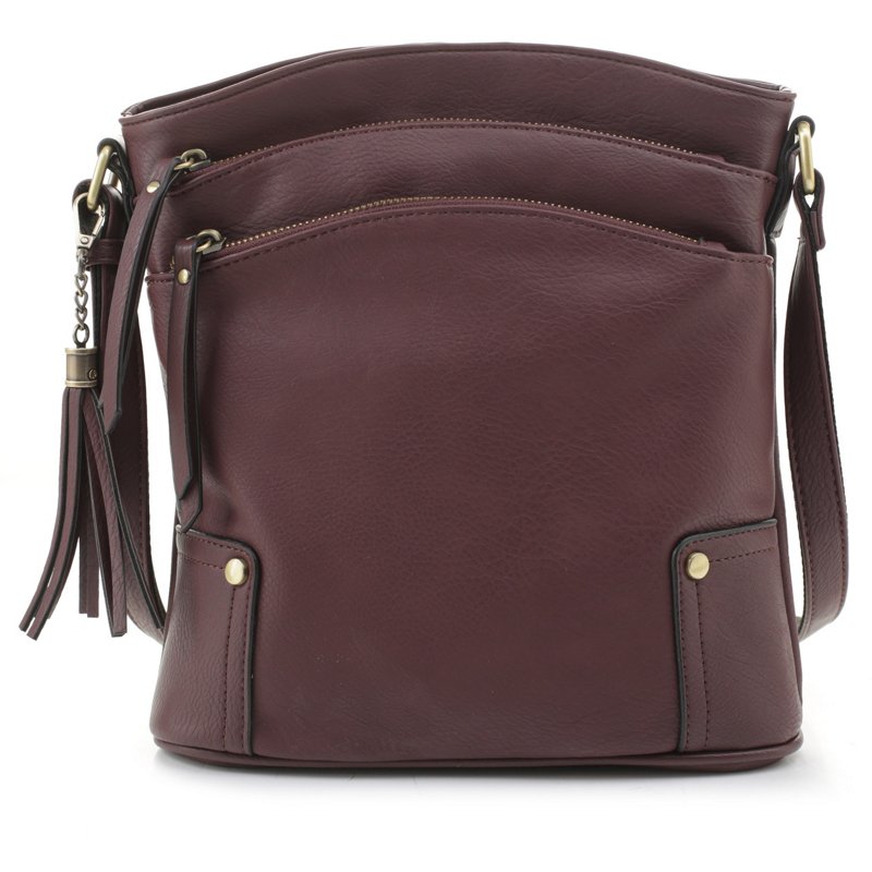 Jessie & James Robin Concealed Carry Lock and Key Crossbody Bag Red Dark - Gun Cases And Racks at Academy Sports