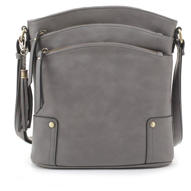 Jessie & James Robin Concealed Carry Lock and Key Crossbody Bag Gray - Gun Cases And Racks at Academy Sports