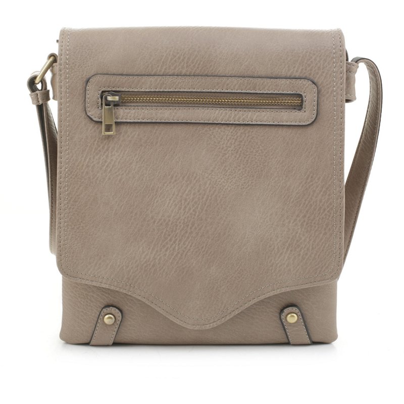 Jessie & James Nora Concealed Carry Lock and Key Crossbody Bag Gray Light - Gun Cases And Racks at Academy Sports